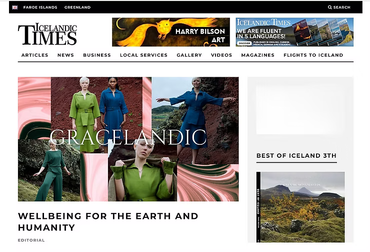 Gracelandic Feature on Icelandic Times