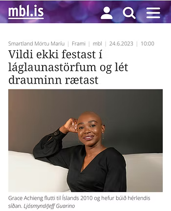 Ég vissi að ég gæti meira og ég vissi að ég þurfti að finna leiðirn­ar til að láta það ger­ast.