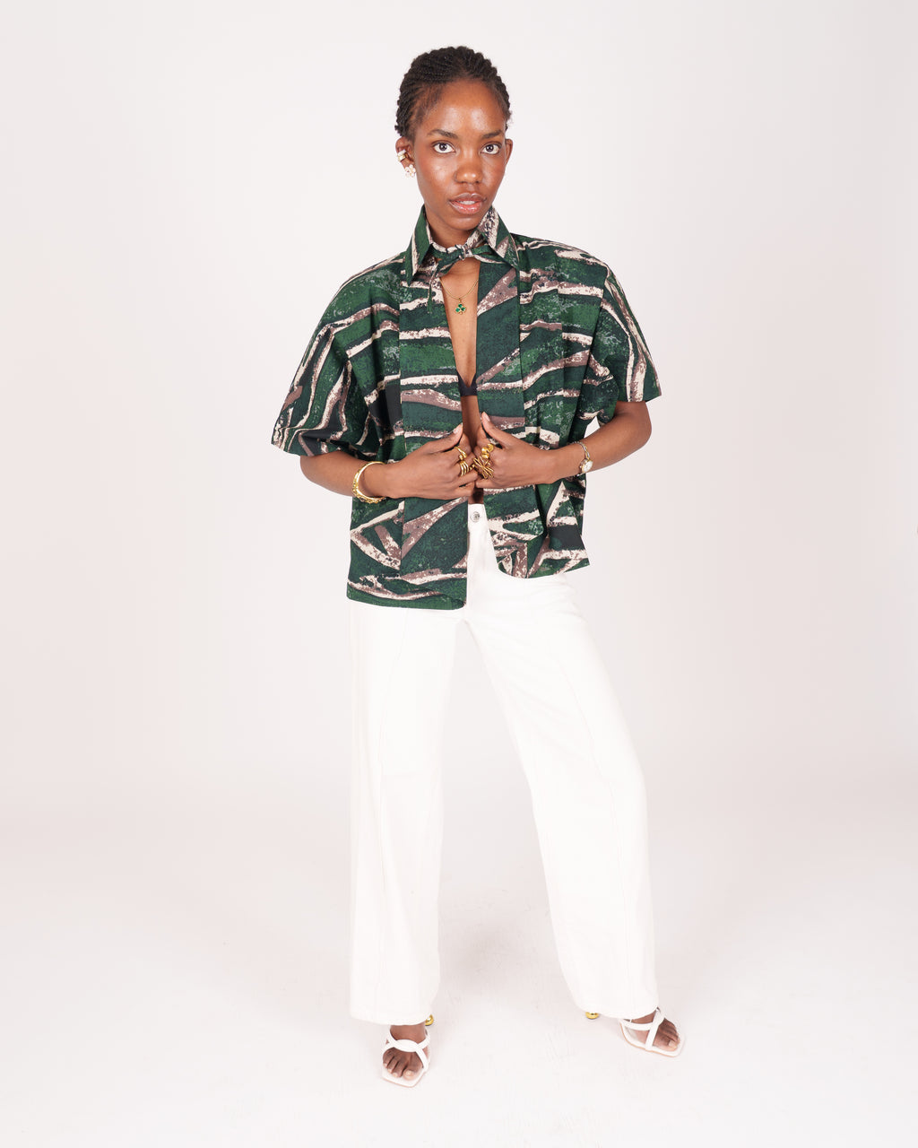ST63 Verdant Flow Kimono Overlay Coat (SOLD OUT)