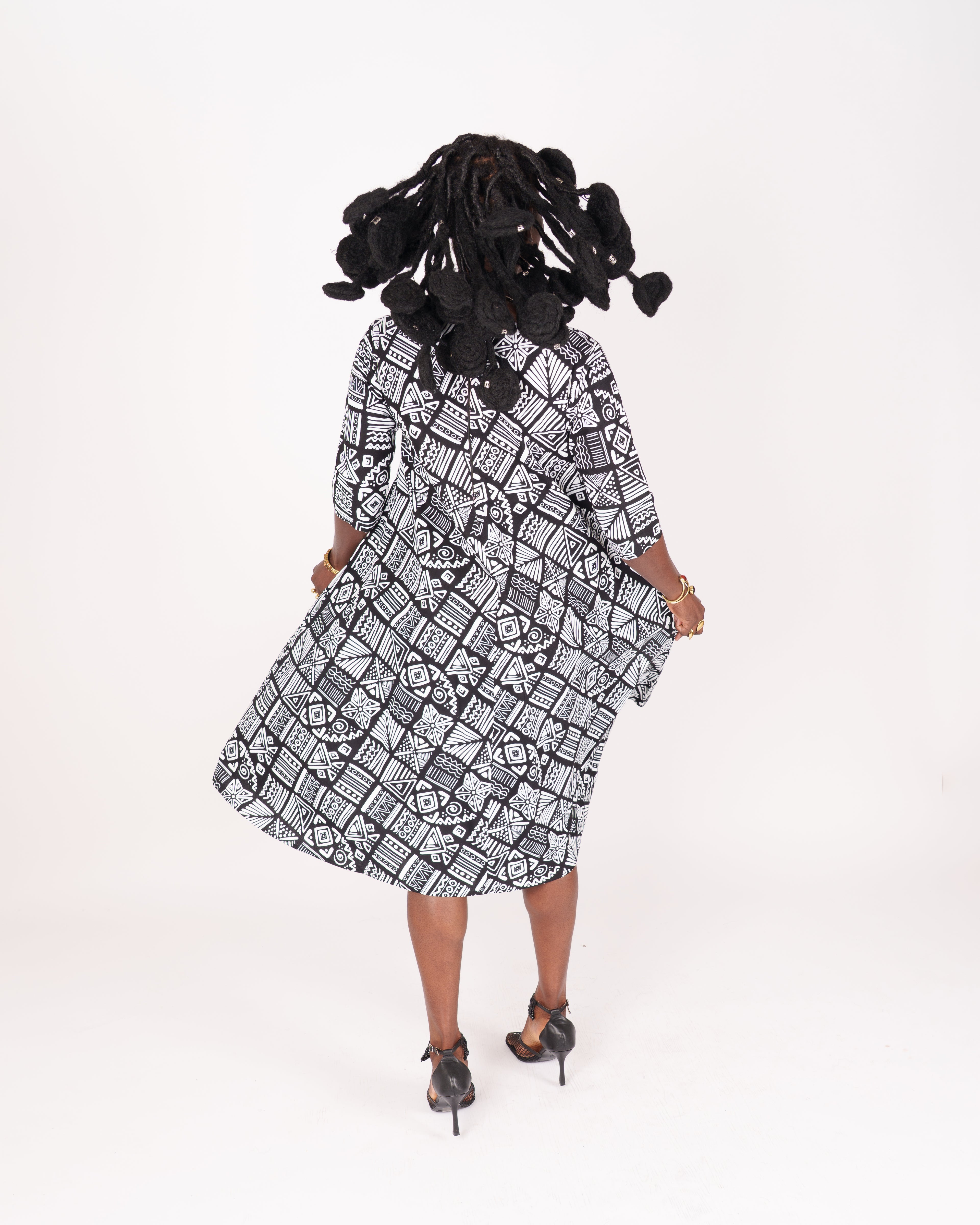 ST63 Sankofa Script Dress