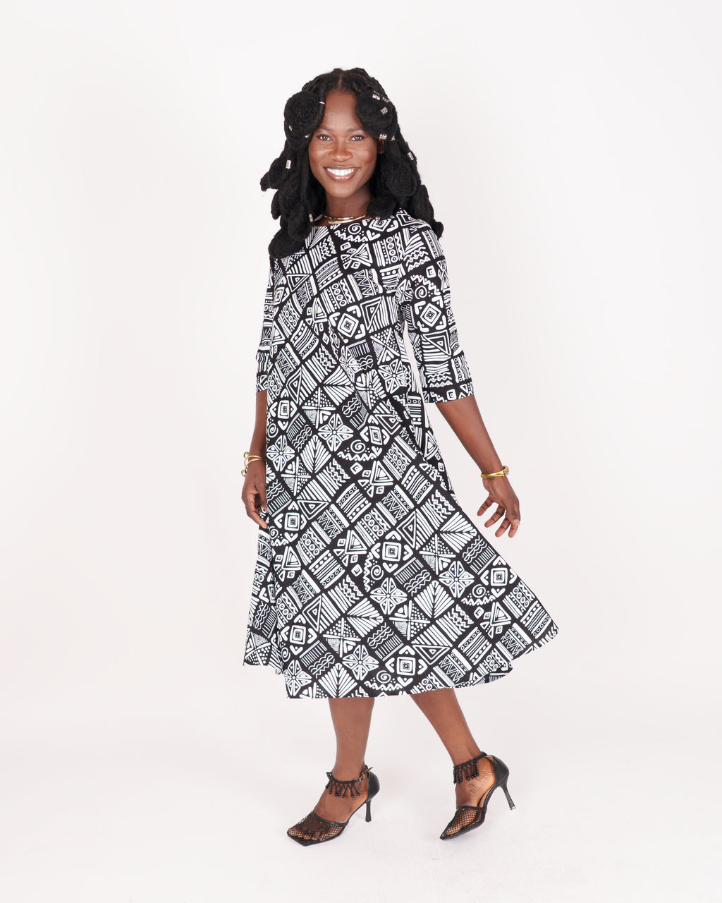 ST63 Sankofa Script Dress