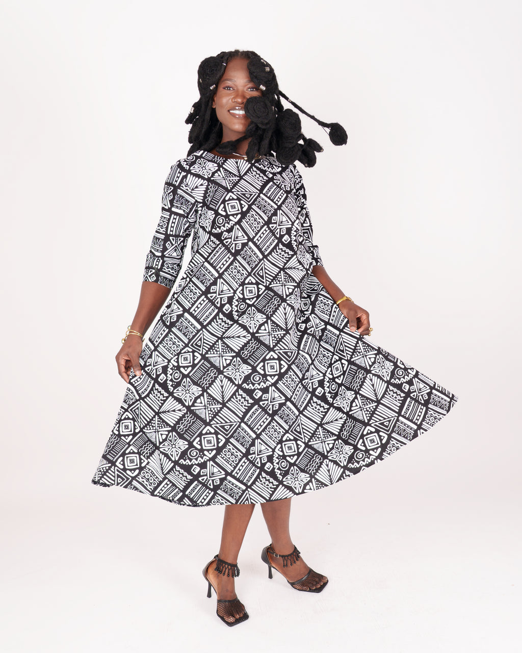 ST63 Sankofa Script Dress
