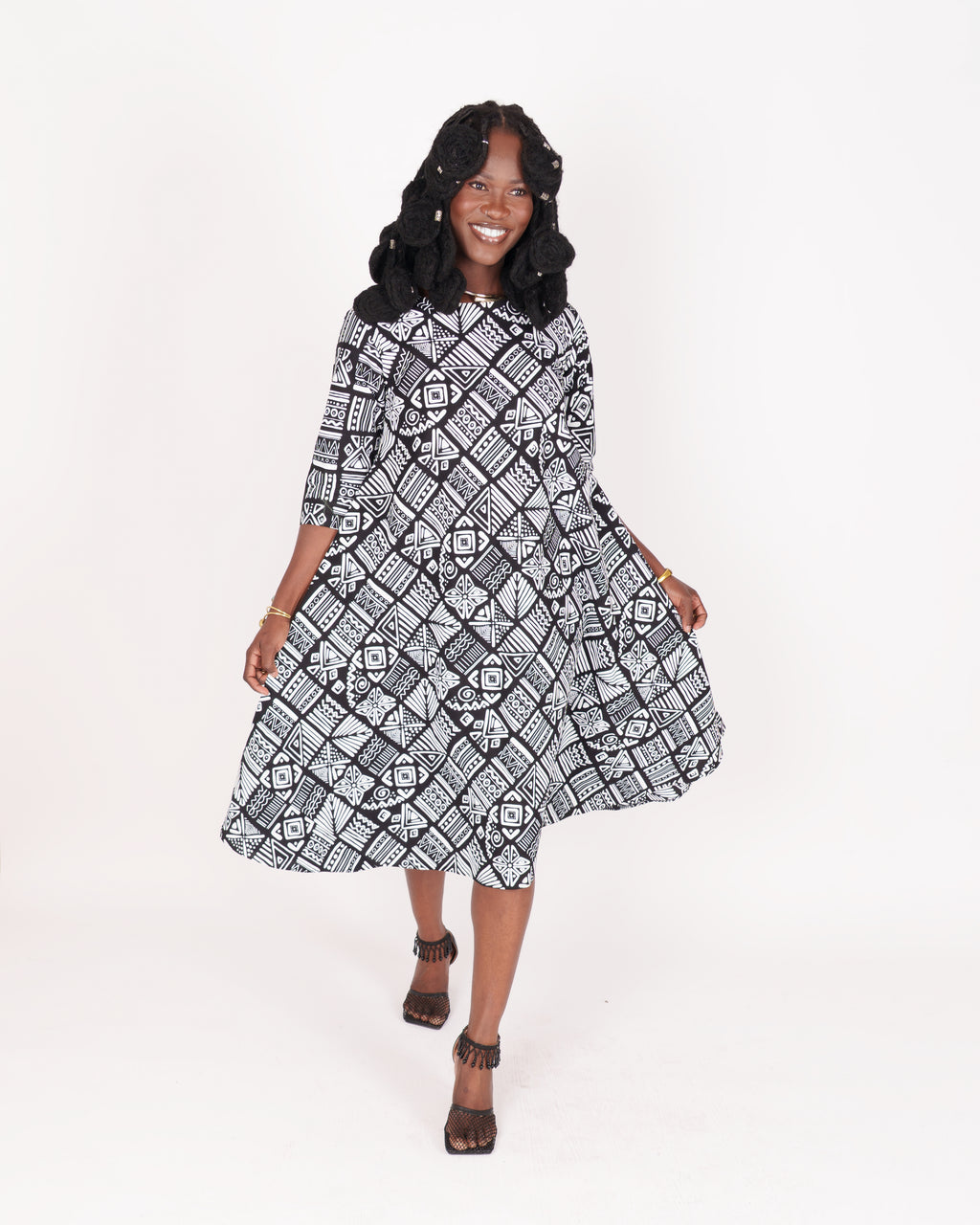 ST63 Sankofa Script Dress