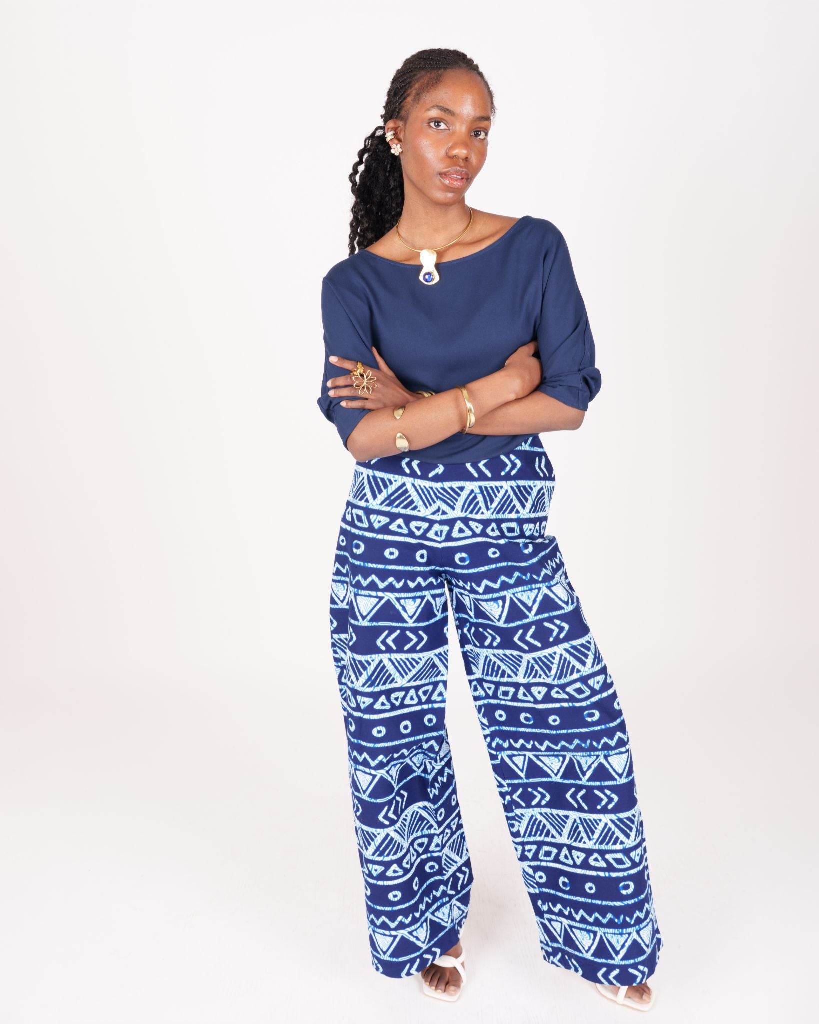 ST-1963 Geo Palazzo Pants