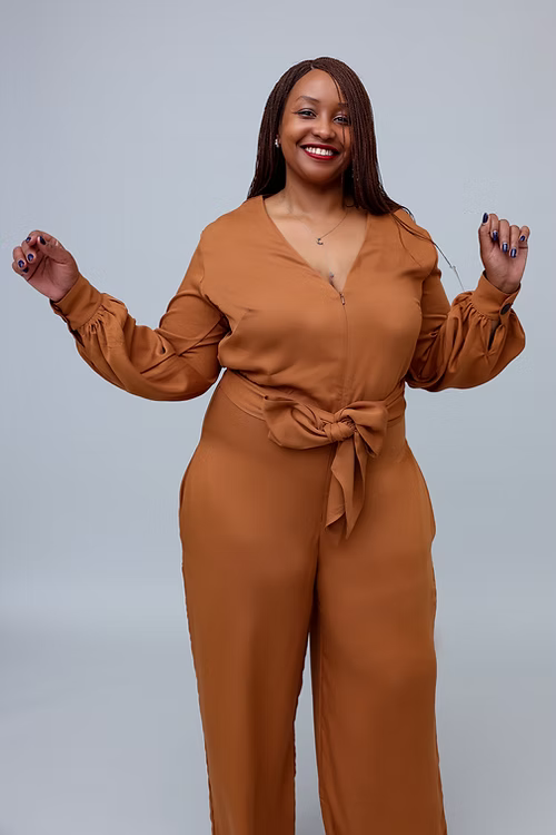 Classic Elegant Jumpsuit - Camel