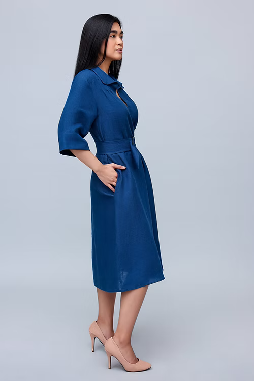 Midnight Blue Retro Dress