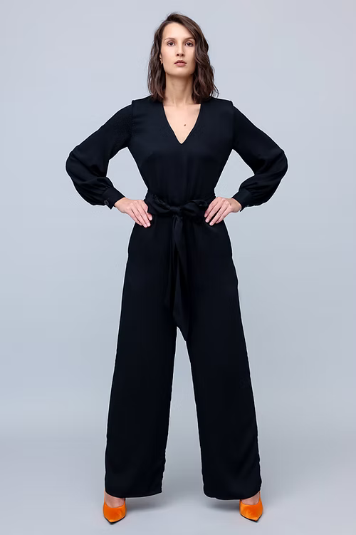 Classic Elegant Jumpsuit - Black