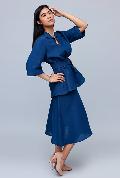 Midnight Blue Skirt Suit