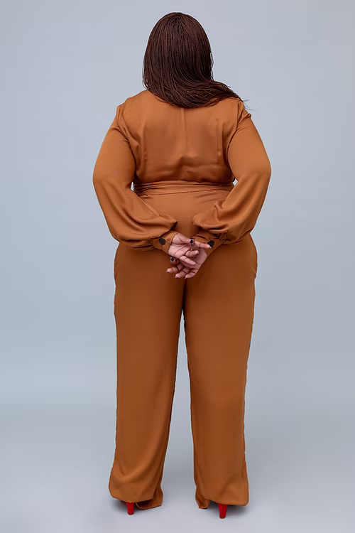 Classic Elegant Jumpsuit - Camel