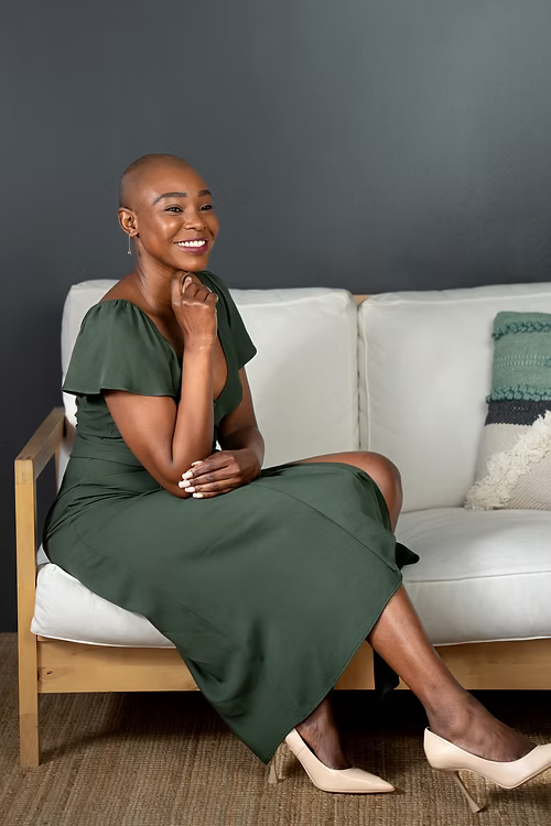 Petal Sleeve Slip-on Dress