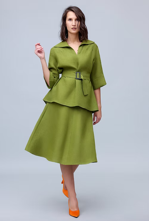 Midnight Blue Skirt Suit