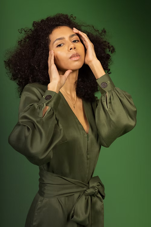 Classic Elegant Olive Jumpsuit