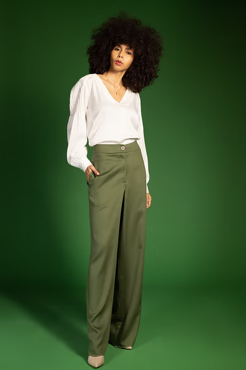 Classic Elegant Olive Pants