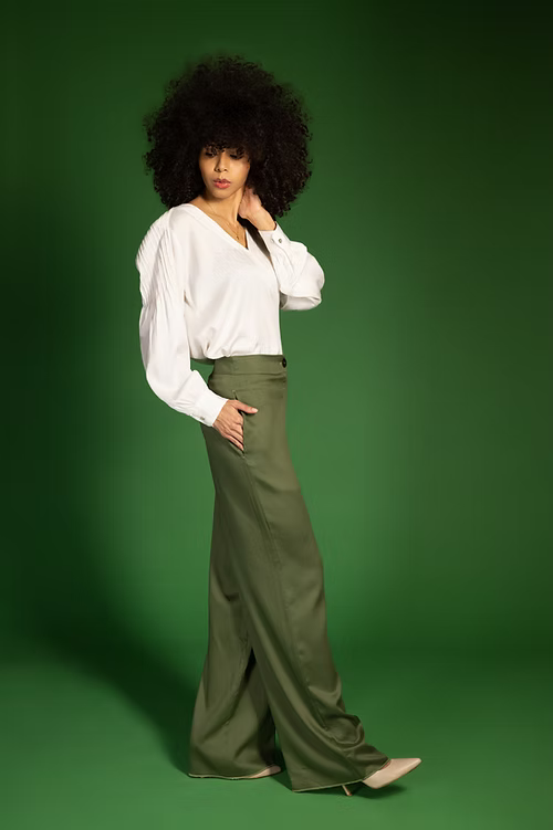 Classic Elegant Olive Pants