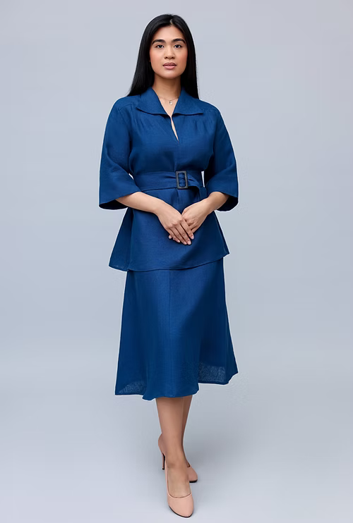 Midnight Blue Skirt Suit
