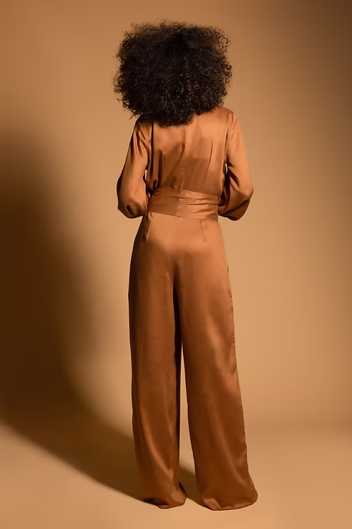 Classic Elegant Jumpsuit - Camel